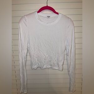 White long sleeve top